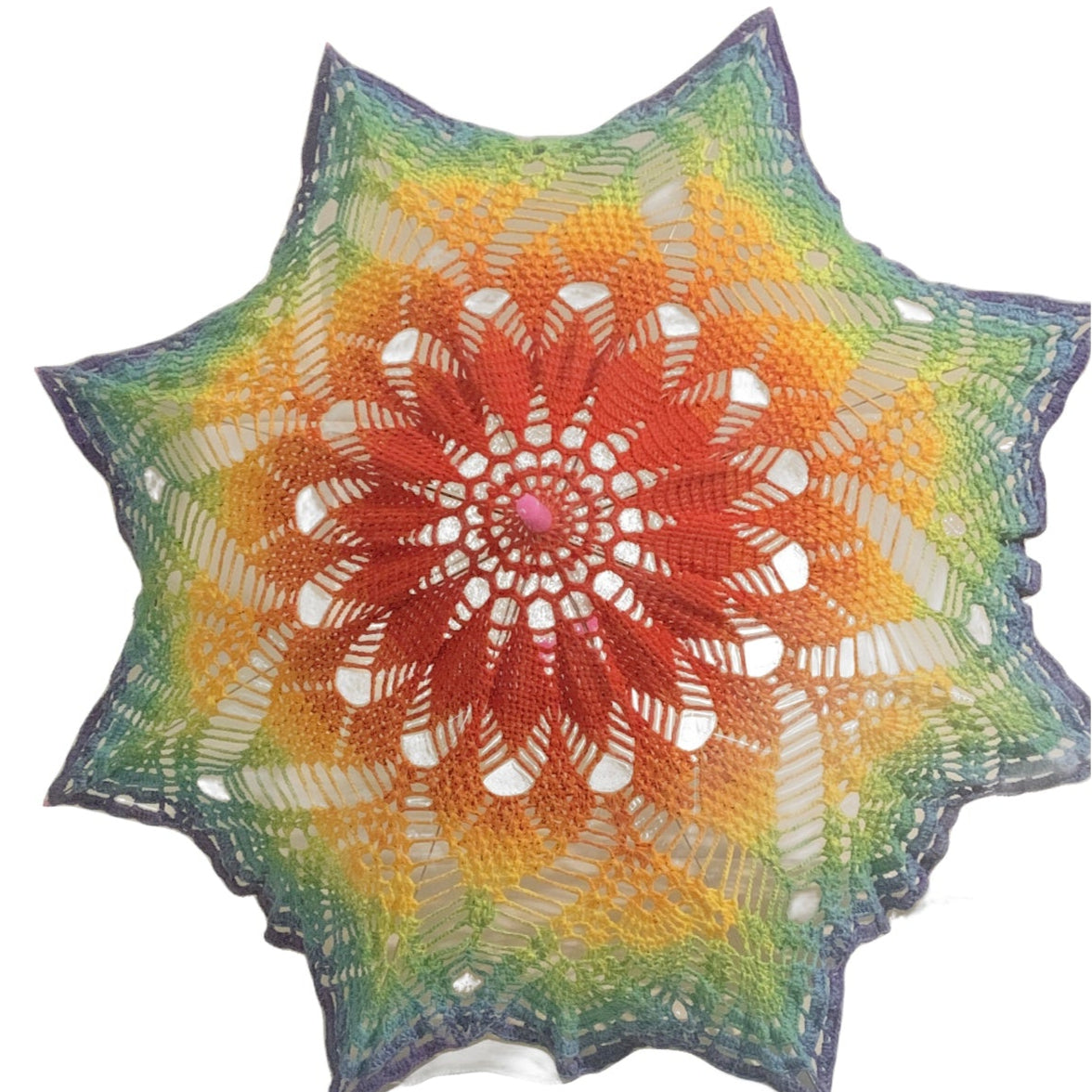 Gay Pride Rainbow 30" Parasol - Diamonds, Diamonds, Diamonds Pattern