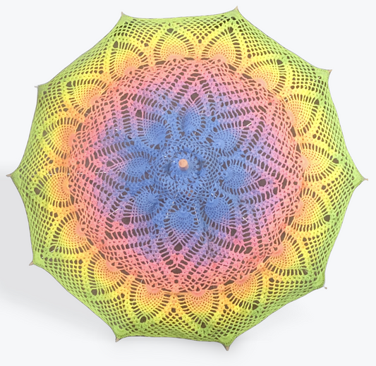 Sapphic Pride Flag 33" Parasol - Stitchy Frood