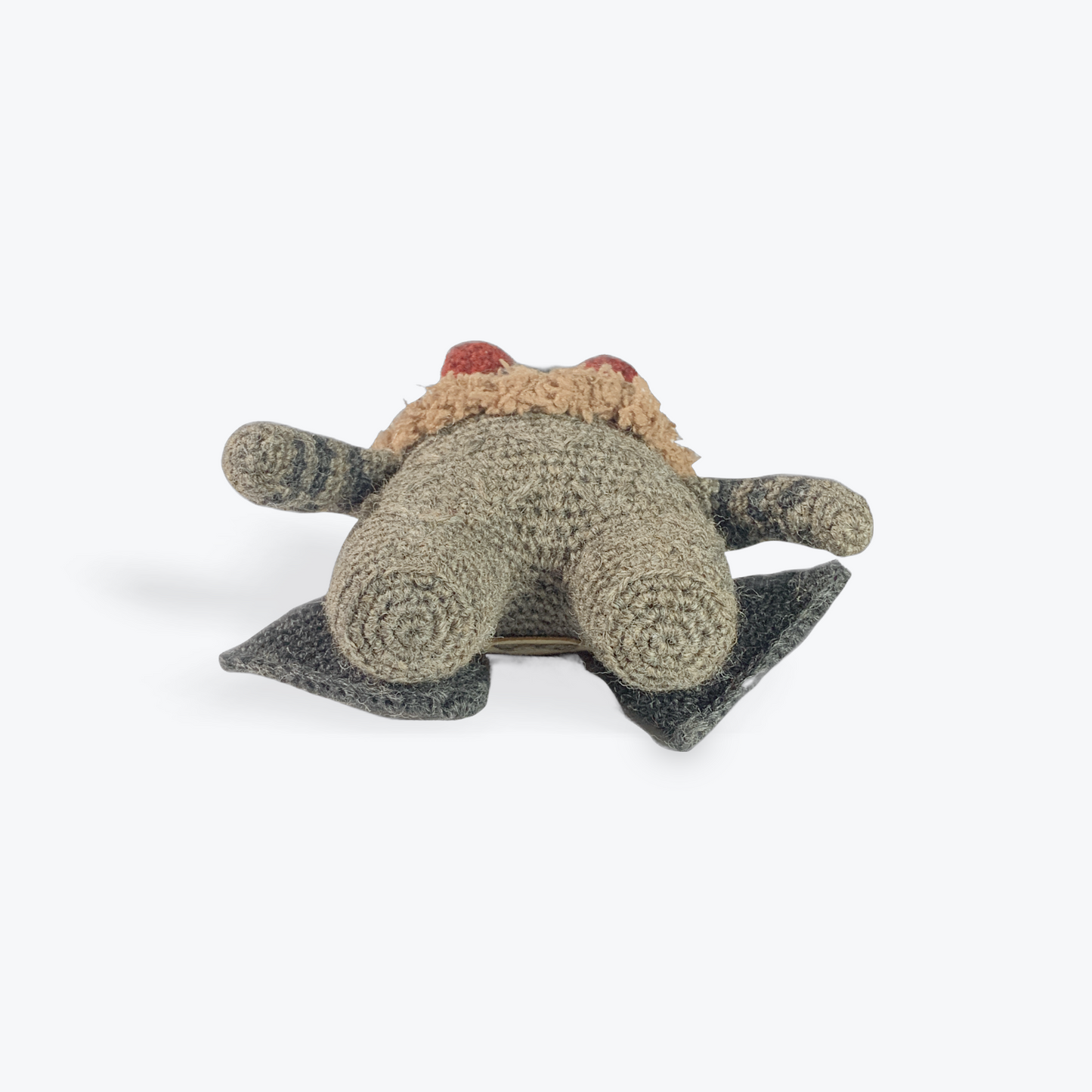 Pocket-sized Mothman in grey and black