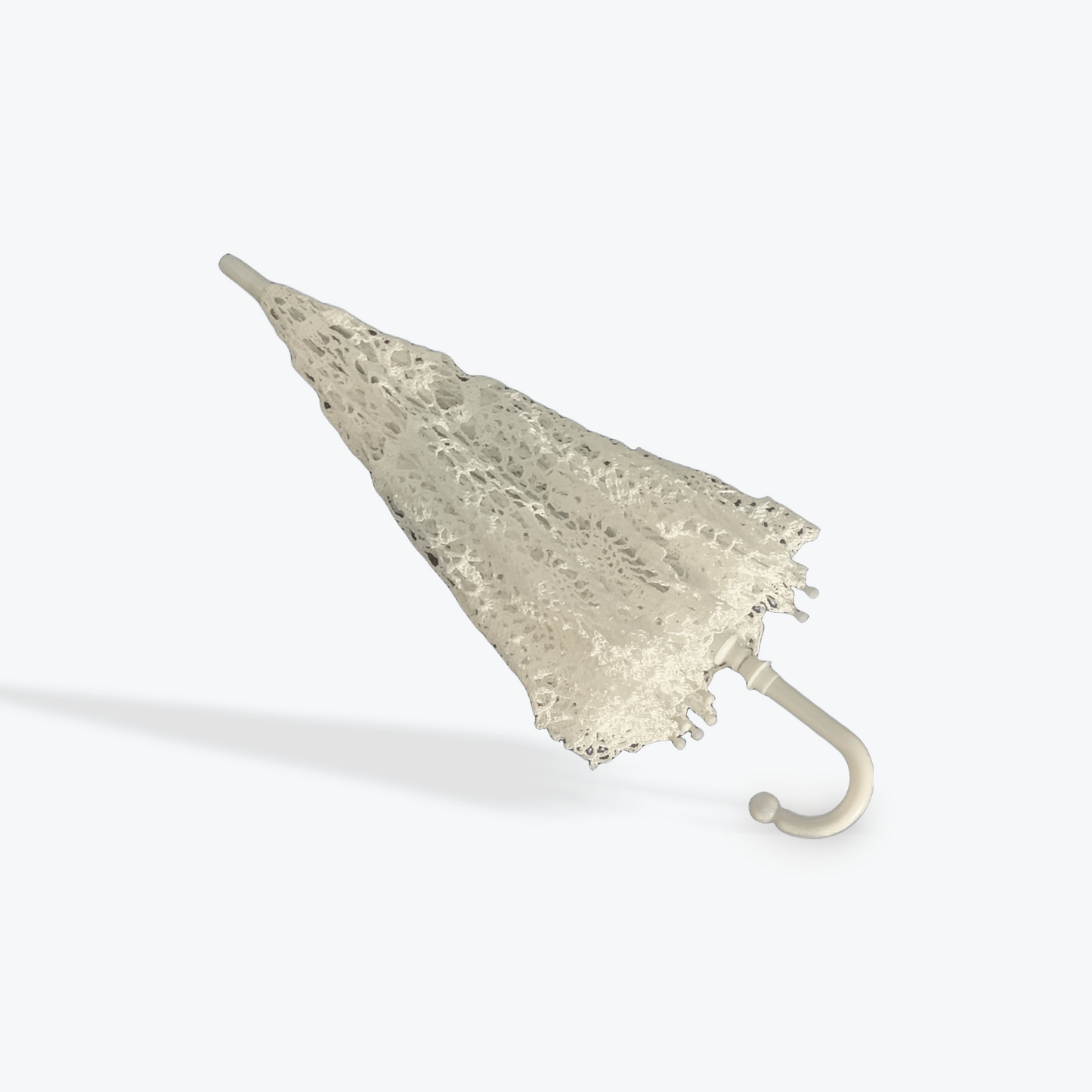 Regency Era White 30" Crochet Mandala Parasol - Stitchy Frood