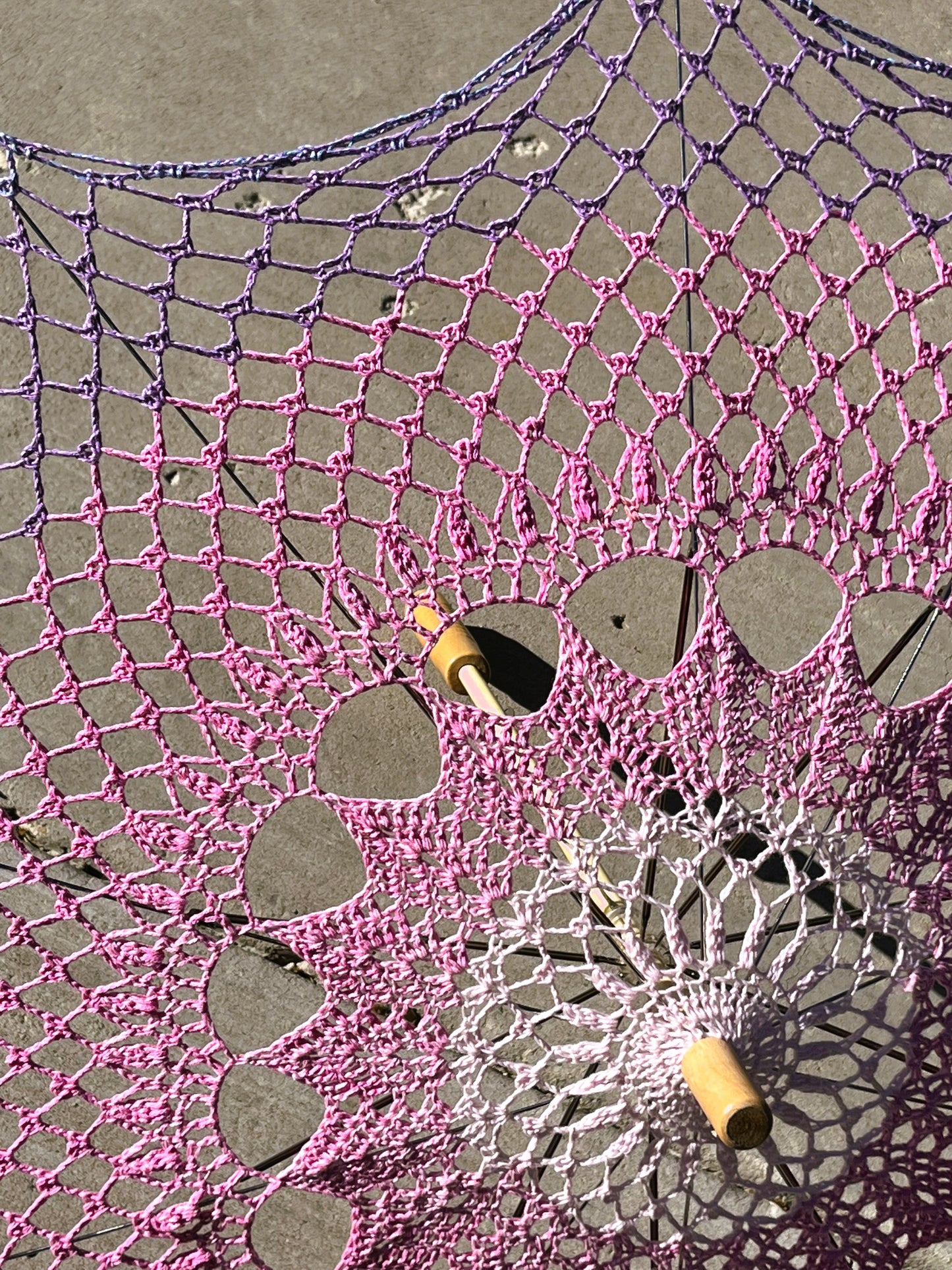 Pink to Lavender Gradient 30" Parasol - Stitchy Frood