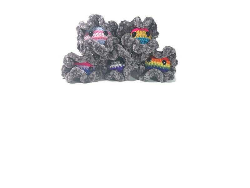 Asexual Pride Flag Oyster Amigurumi LGBTQIA2S+ Velvet Cutie - Stitchy Frood