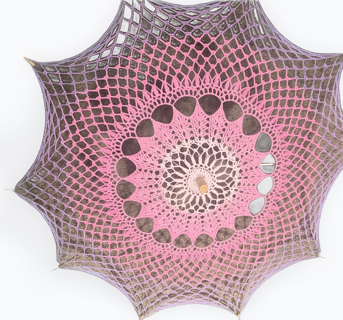 Pink to Lavender Gradient 33" Parasol - Stitchy Frood