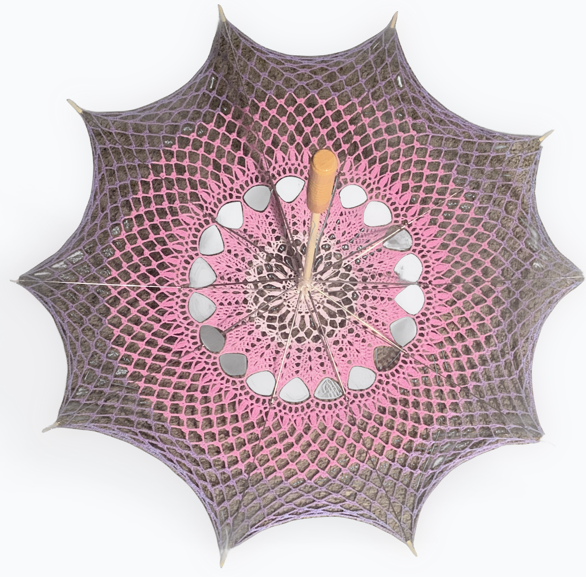 Pink to Lavender Gradient 33" Parasol - Stitchy Frood