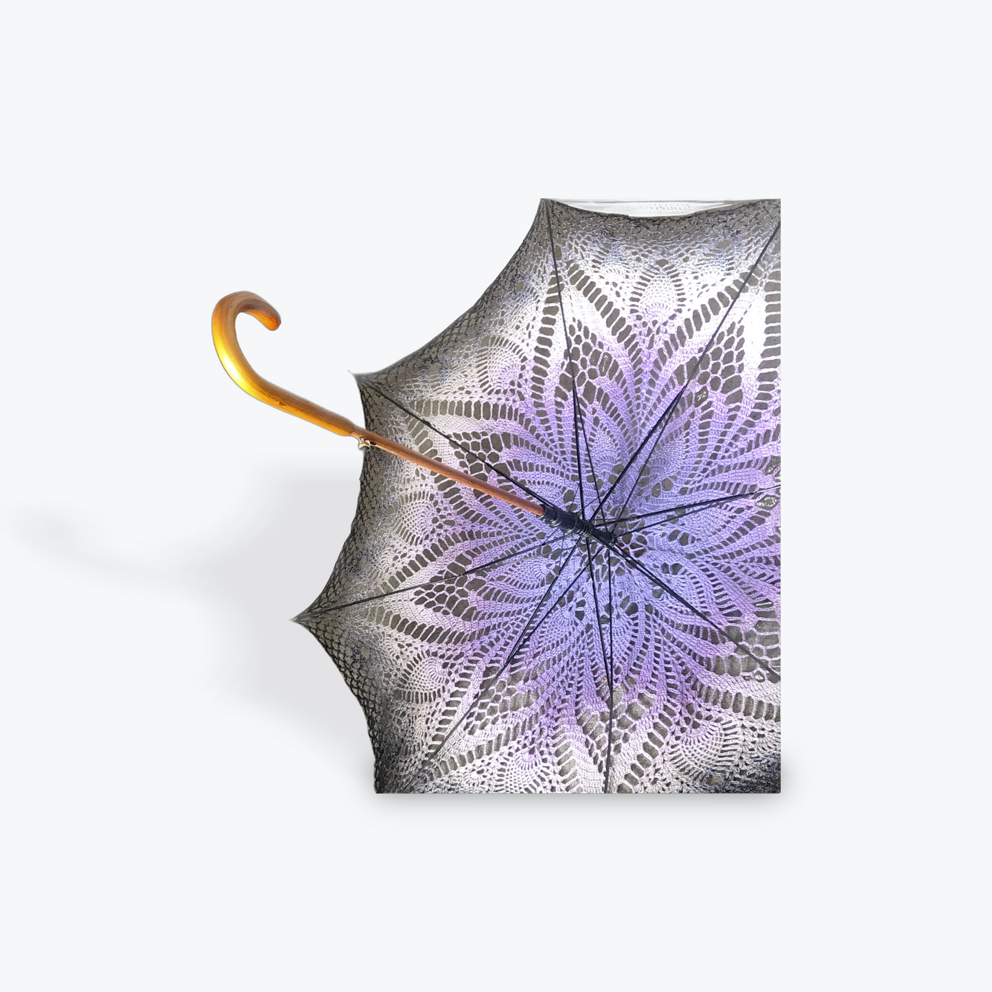 Grape Aurora Gradient 48" Beaded Parasol - Stitchy Frood