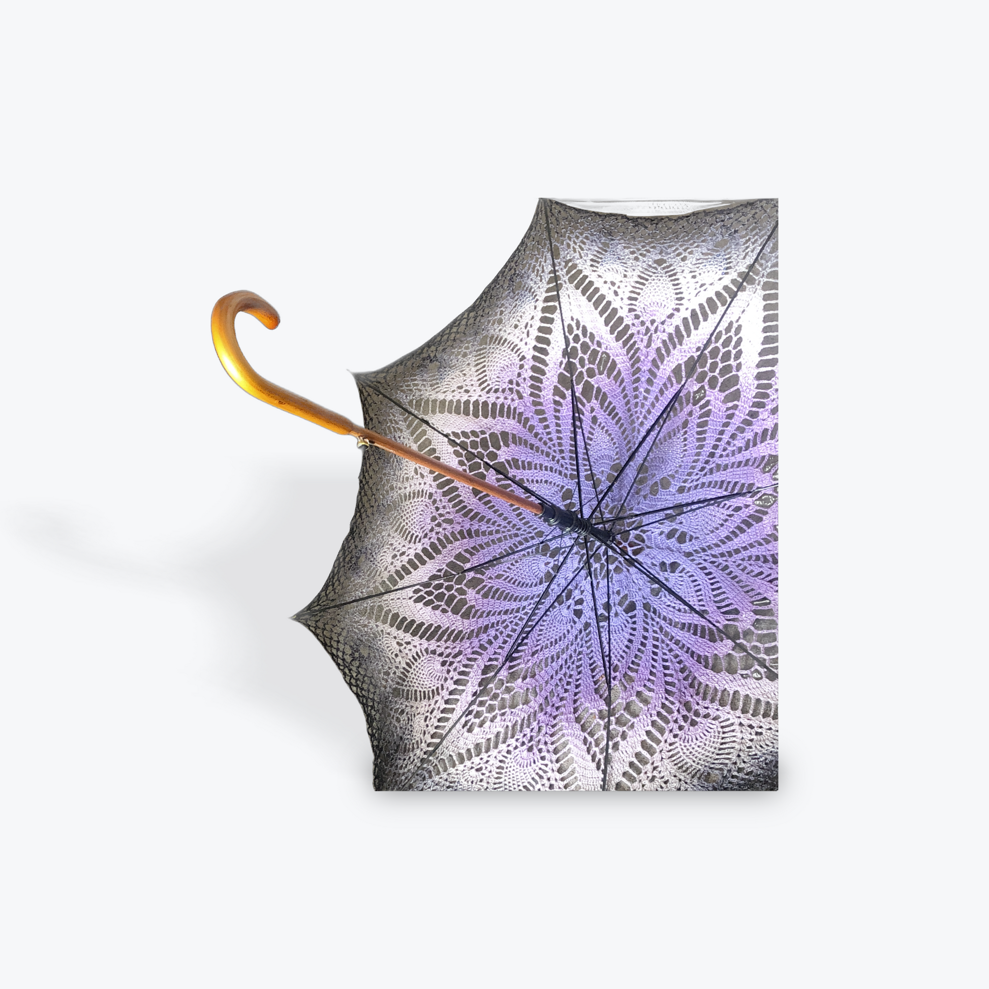 Grape Aurora Gradient 48" Beaded Parasol - Stitchy Frood