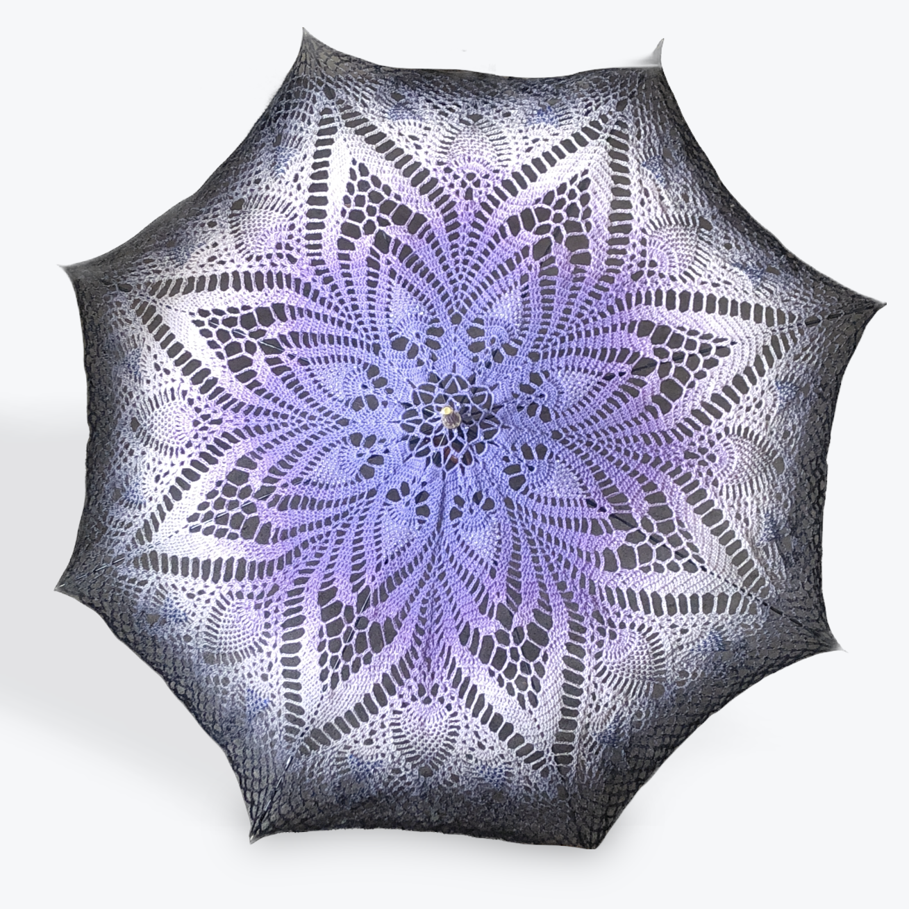 Grape Aurora Gradient 48" Beaded Parasol - Stitchy Frood