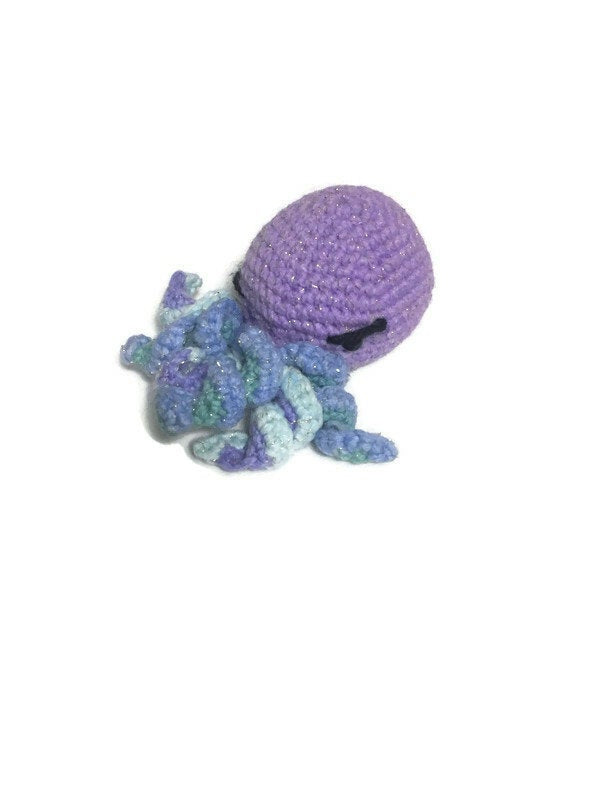 Purple Cthulhu Mini Amigurumi - Springtime Cthulhu #3 - Stitchy Frood