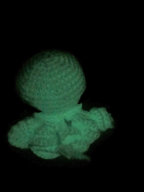 Glow In The Dark Mini Angry Cthulhu Amigurumi - Stitchy Frood