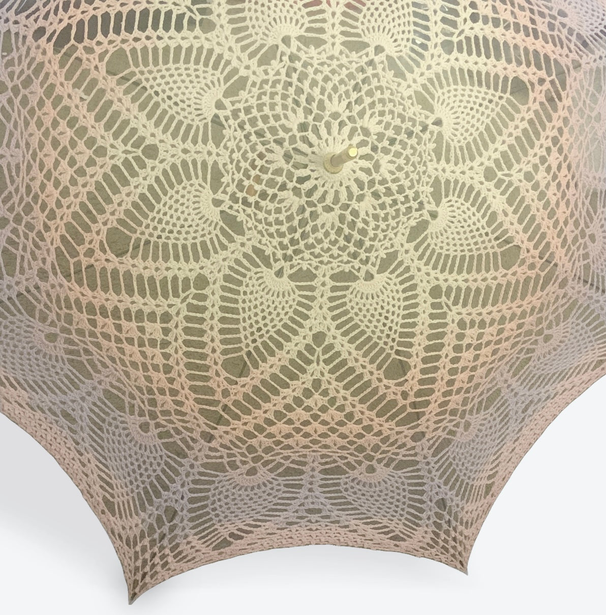 Pastel Spring Gradient 48" Parasol OOAK - Ira Rott pattern