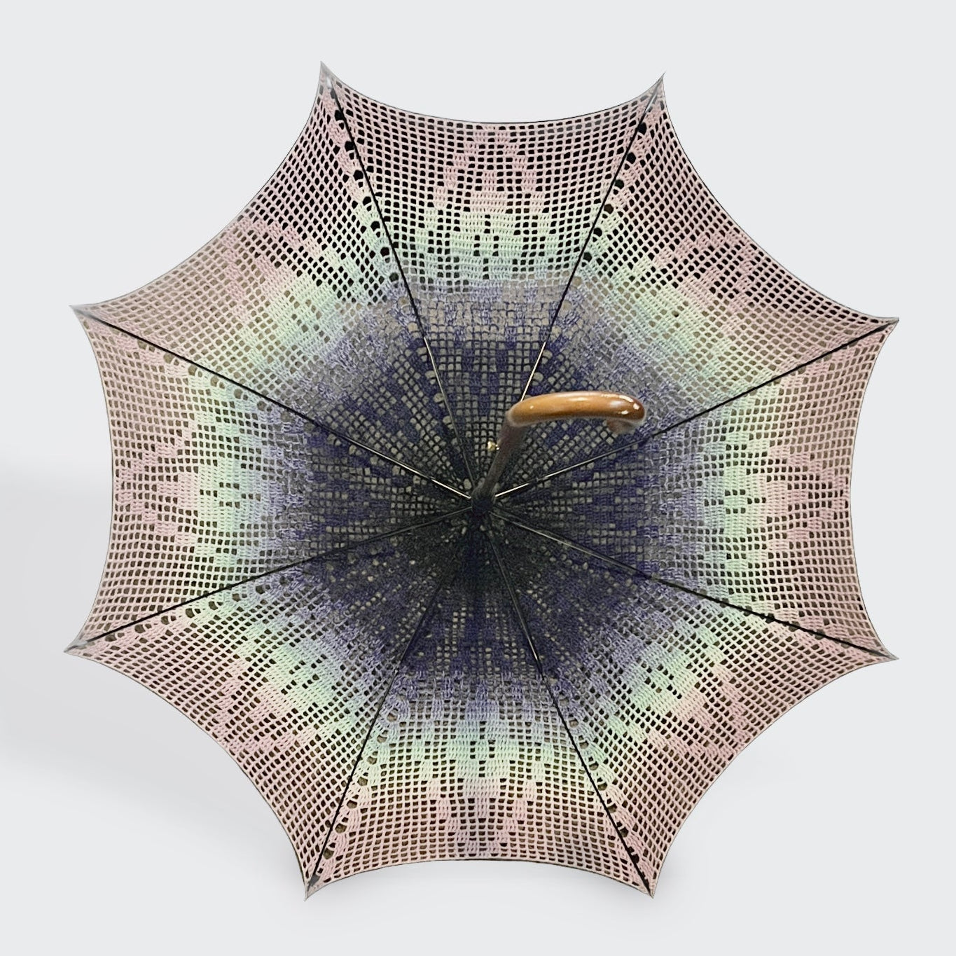 Filet Crochet Diamonds 48" Parasol