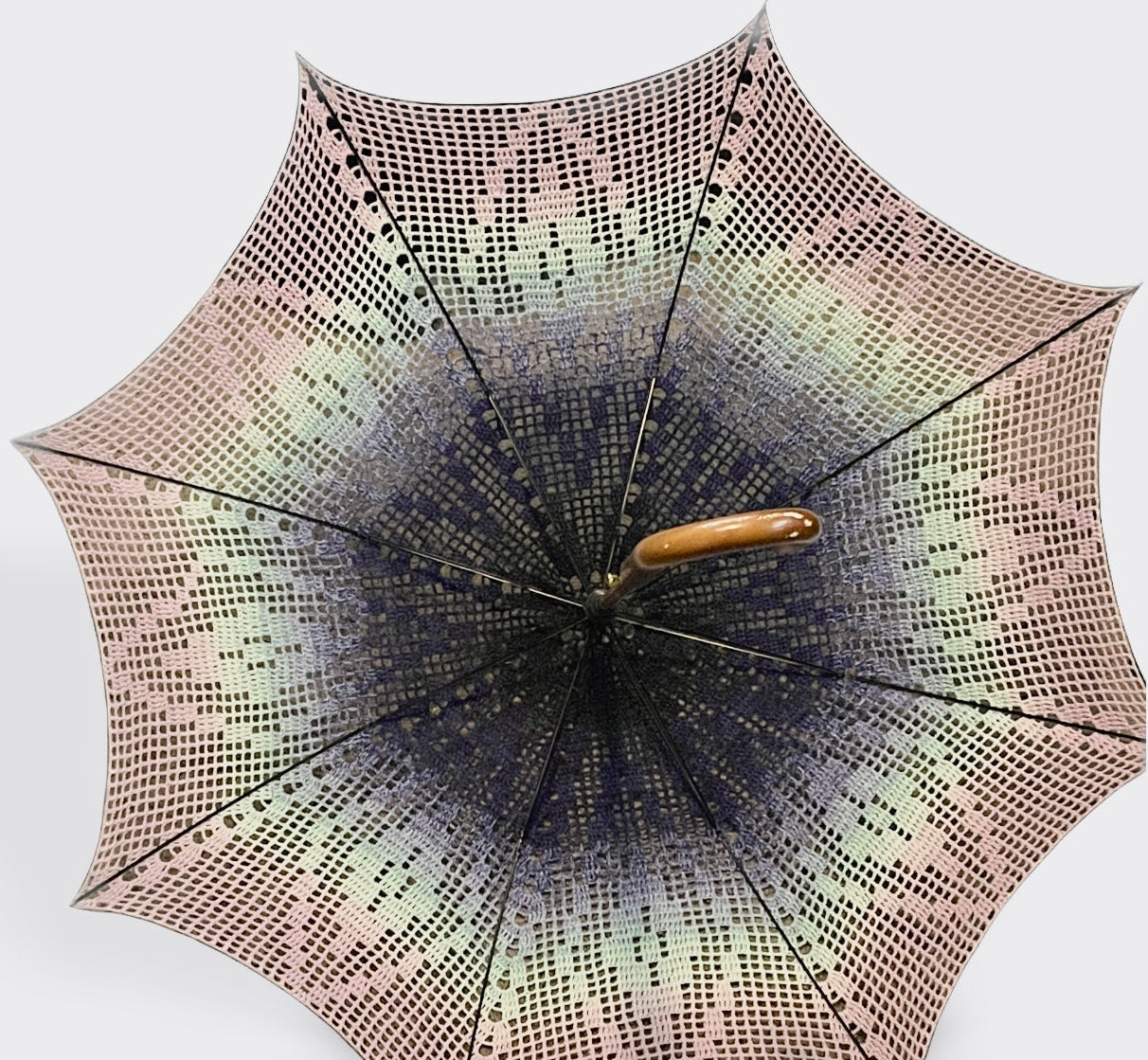 Filet Crochet Diamonds 48" Parasol