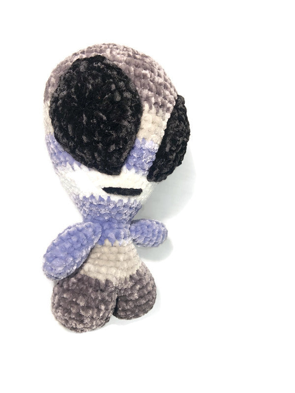 Demiboy Pride Flag Gaylien  Velvet Amigurumi