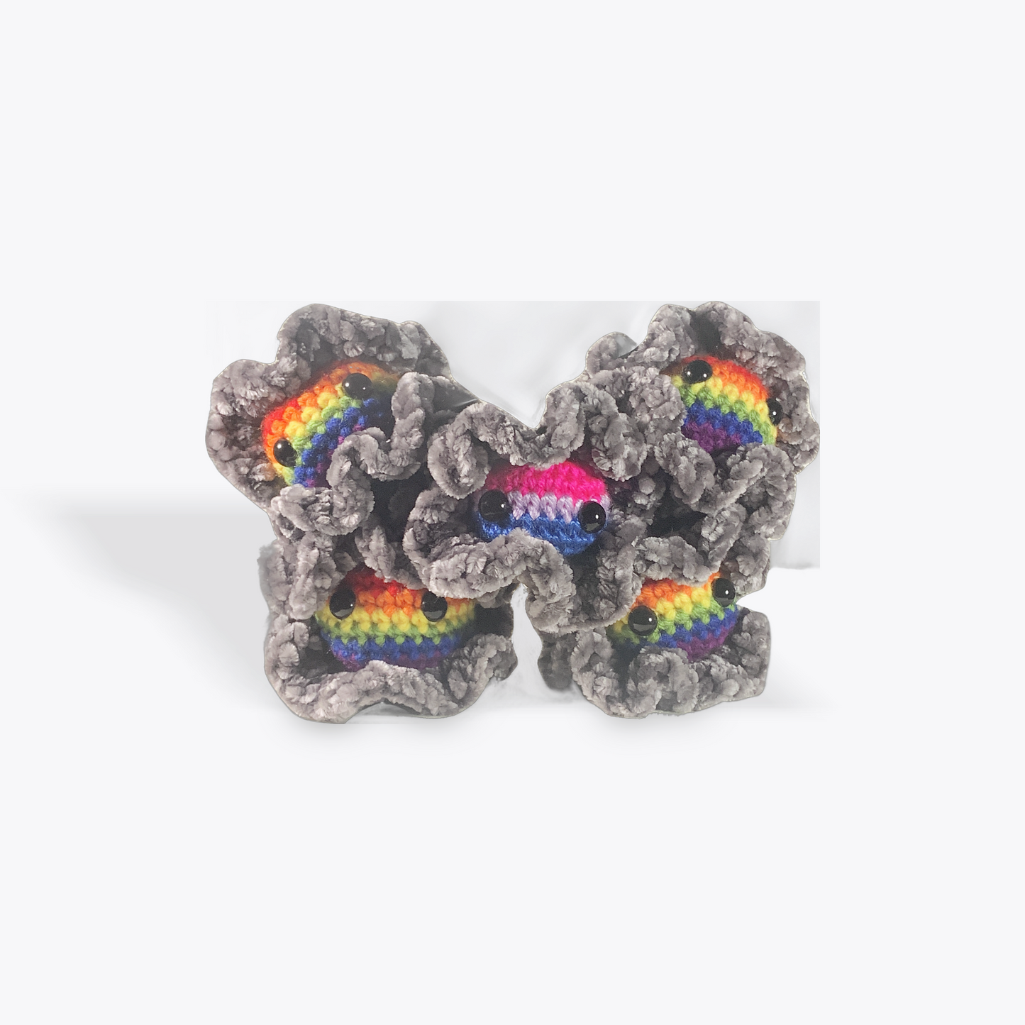Bisexual Pride Flag Oyster Amigurumi LGBTQIA2S+ Velvet Cutie - Stitchy Frood