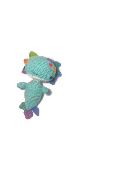 Gay Pride Flag Blue Axolotl Amigurumi - Stitchy Frood