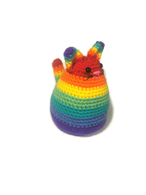 Gay Pride Flag Dumpling Cat Amigurumi - Stitchy Frood
