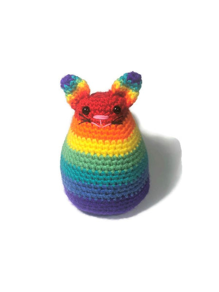 Gay Pride Flag Dumpling Cat Amigurumi - Stitchy Frood