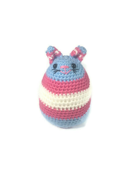 Transgender Pride Crochet Dumpling Cat Amigurumi - Stitchy Frood