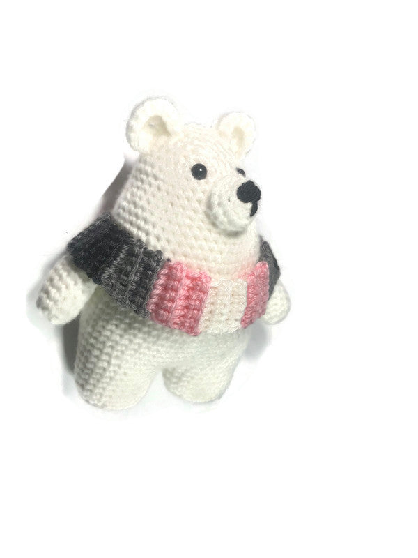 Demigirl Pride Flag Polar Bear Amigurumi - Stitchy Frood