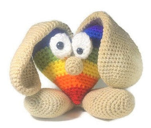 Gay Pride Hoppy Valentine Amigurumi for your special someone Valentine's Day 2022 - Stitchy Frood