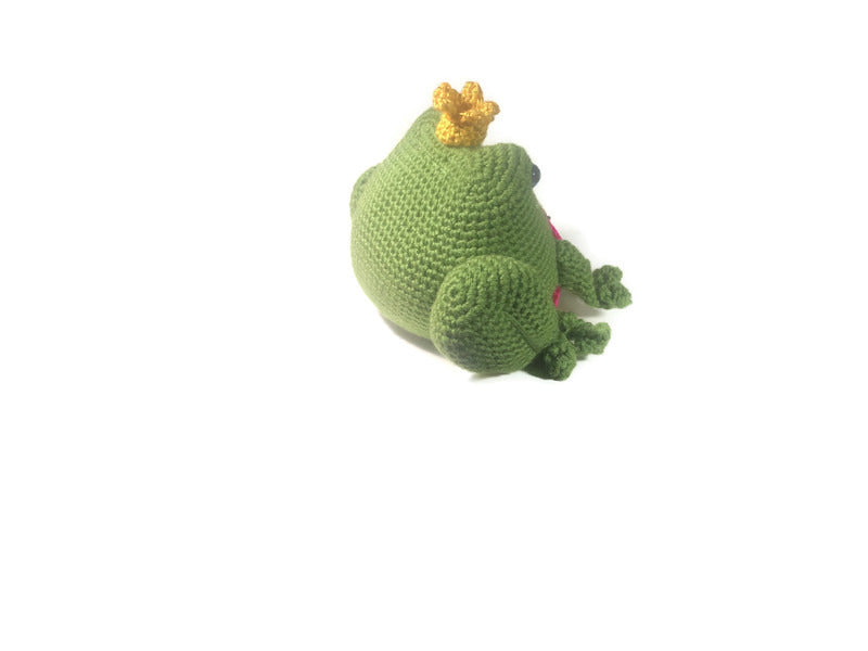 Pansexual Pride Frog Prince Amigurumi - Stitchy Frood
