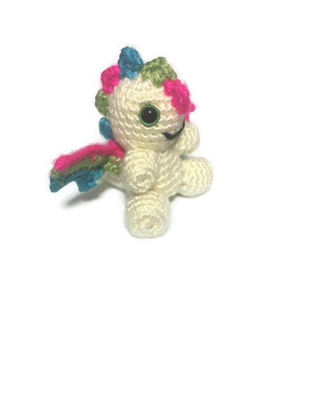 Polysexual Pride Flag Mini Dragon Amigurumi - Stitchy Frood