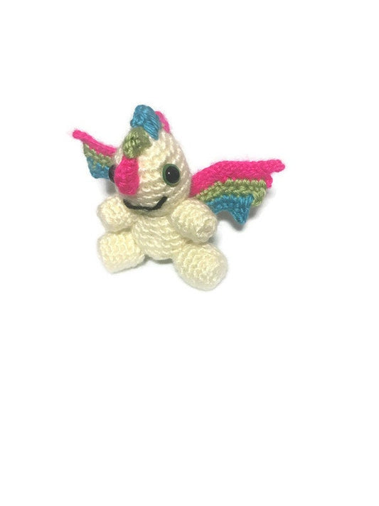 Polysexual Pride Flag Mini Dragon Amigurumi - Stitchy Frood