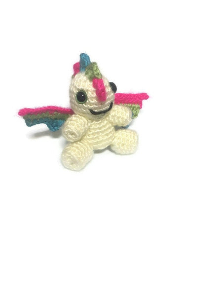 Polysexual Pride Flag Mini Dragon Amigurumi - Stitchy Frood