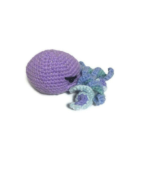 Purple Cthulhu Mini Amigurumi - Springtime Cthulhu #3 - Stitchy Frood