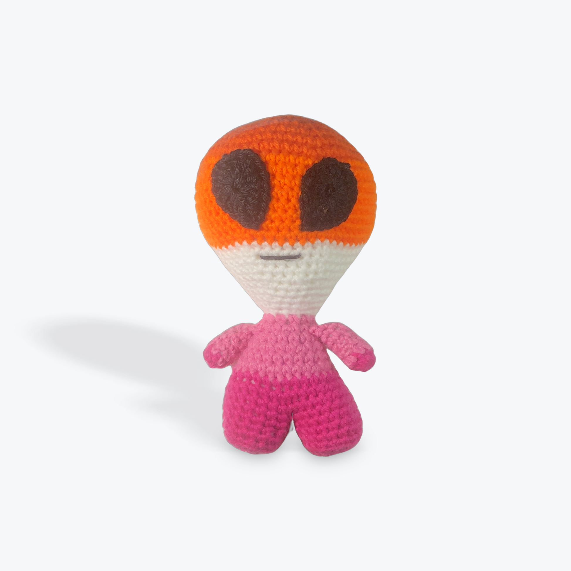 Gayliens Lesbian Pride Flag Alien Amigurumi - Stitchy Frood