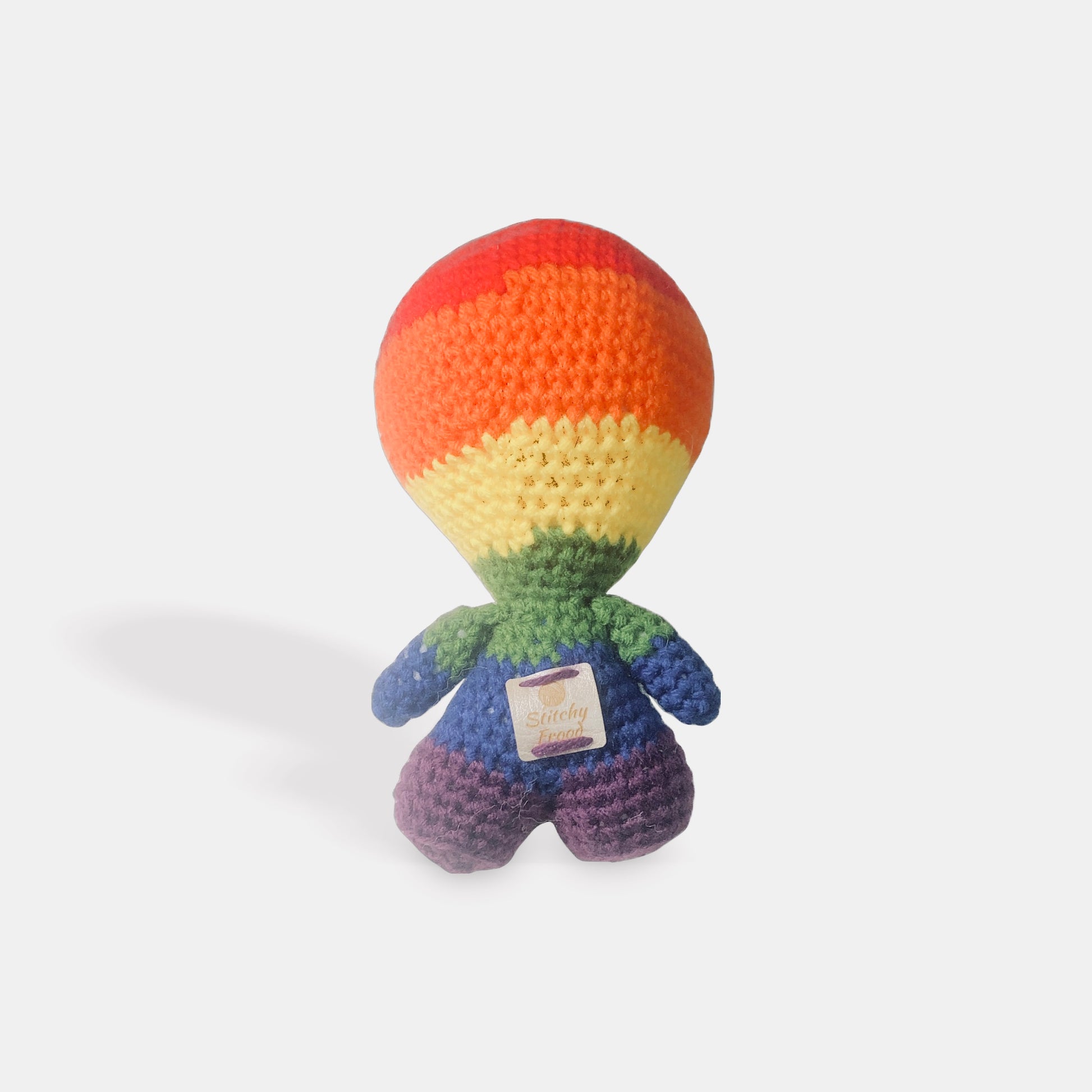 Gaylien Rainbow Pride Flag Alien Amigurumi - Stitchy Frood